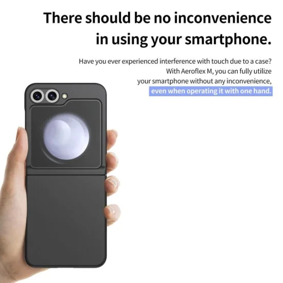 Cover Samsung Z Flip 6 Aero Flex Case With Dual Layer Protection Araree - Black